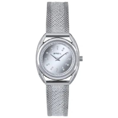 Image of Breil Ladys&#039; Petit Charme Watch Collection Mono Colour Silver dial 2 Hands Quartz Movement and Steel MESH TW1894