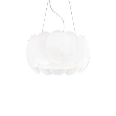 Image of Ovalino 5 Light Small Ceiling Pendant White, E27