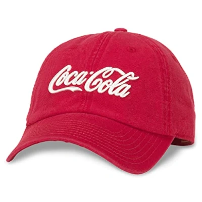 Image of American Needle Coca Cola Mens Ballpark Snapback Hat, O/S, Red