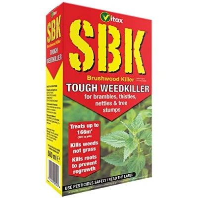 Image of Tough Weed Killer Brushwood Tree Stump Weedkiller Vitax SBK 500ml Bramble Nettle Brambles Ivy