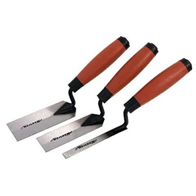Image of Neilsen 3 Piece Plasterers Margin Trowel Set Used for Edging 3pc