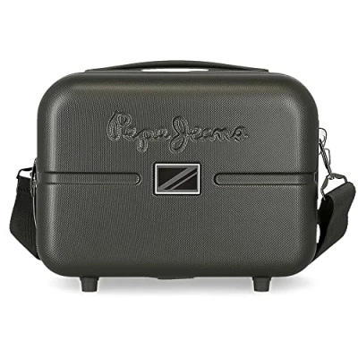 Image of Pepe Jeans Accent Adaptable Toiletry Bag with Shoulder Strap Black 29x21x15 cm Rigid ABS 9.14L 0.84 kgs