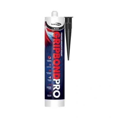 Image of 12 x Black bond IT GB PRO superior Hybrid polymer solvent free sealant vivarium waterproof odourless