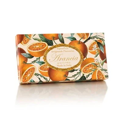 Image of Box of Italian Orange Soap, 3 x 125g by Saponificio Artigianale Fiorentino