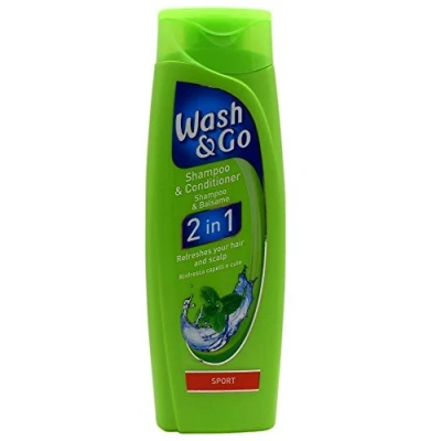 Image of Wash &amp; Go Sport 2in1 Shampoo Conditioner 6 x 200ml