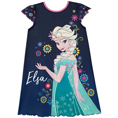 Image of Disney Girls&#039; Frozen Nightdress, Multicolor, 6