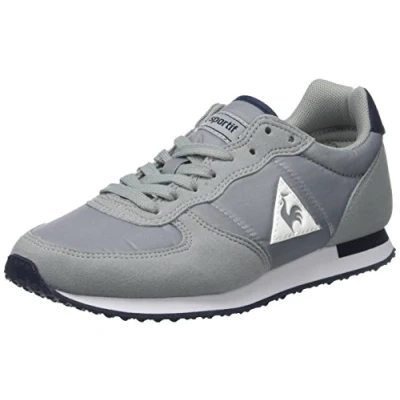 Image of Le Coq Sportif Men&#039;s Onyx Nylon Trainers, Grey Limestone, 10.5 UK