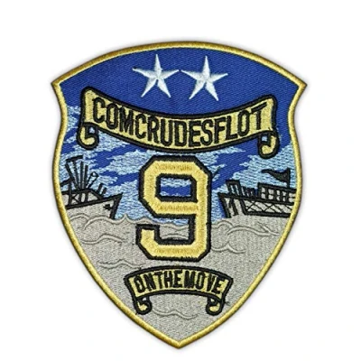 Image of USN COMCRUDESFLOT 9 EMBROIDERED G1 FLIGHT JACKET PATCH