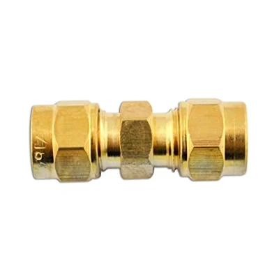 Image of CONNECT Pipe Connector Straight Brass 3/16in. Pack of 10 31178