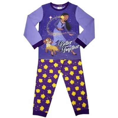 Image of Disney Wish Girls Pyjamas Nightwear (Wish, 2 3 Years)