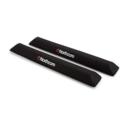 Image of Northcore Surfing and Watersports Accessories Aerodynamic Roof Rack Wide Load 72cm Pads Black Waterproof Sprayproof