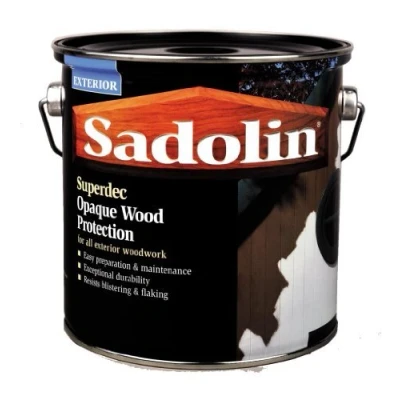 Image of Sadolin Superdec Satin Opaque Wood Protection Walnut 2.5 Litre by