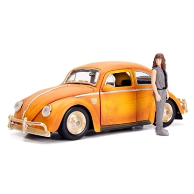 Image of Jada 30114 1:24 Bumblebee VW Beetle with Diecast Charlie Figure