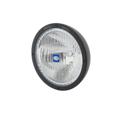 Image of HELLA 1F8 007 560 011 Halogen Spotlight Luminator Metal 12/24V Round Reference number: 17.5 Bolted Patterned diffusing Lens Colour: Crystal clear Cable: 800mm left/right