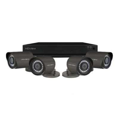 Image of ESP 4 Channel Full HD 500GB CCTV System, Grey Bullet Cameras