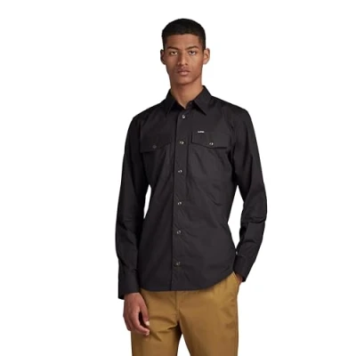 Image of G STAR RAW Men&#039;s Marine Slim Shirt, black (dk D20165 4481 6484), XS