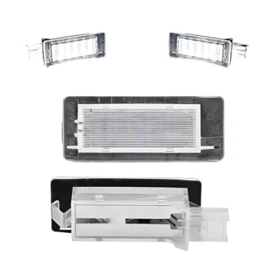 Image of Pexorin LED License Number Plate Light Lamp, for Renault, Scenic 2 3 Modus Laguna 3, Espace 4 Zoe Captur Fluence, Dacia Duster Logan Lodgy Car Lamps(Model 2)