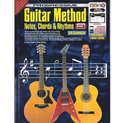 Image of Learn To Play Guitar For Beginners Progressive Method Book 1 CD &amp; DVDs F2