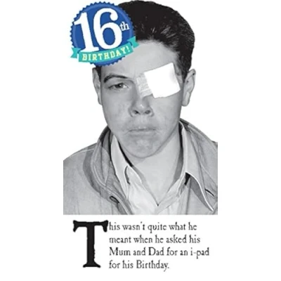 Image of Emotional Rescue age 16 Birthday Card Multi,130x235mm,FV 90HF 7KBY