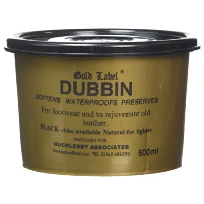 Image of Gold Label Dubbin Softens, Waterproofs &amp; Preserves Leather, Horse Tack, Boots Black