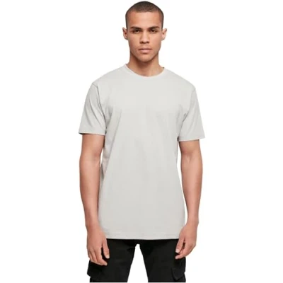 Image of Build Your Brand Men&#039;s T Shirt Round Neck, Light Asphalt, M