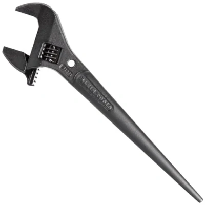 Image of Adjustable Wrench, 10 Inch Spud Wrench for Up to 1 5/16 Nuts and Bolts, with Tether Hole KLEIN TOOLS 3227