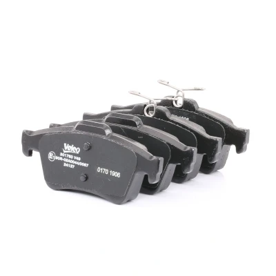 Image of 93172190, 93176116, 93192623 Brake pad set VALEO 301783 FIRST Rear Axle excl. wear warning contact with anti squeak plate FORD: Grand C Max