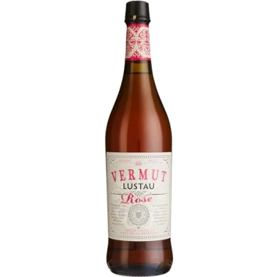 Image of Lustau Vermut Rosado Rosé Vermouth, 75cl, 15% ABV, Dry Vermouth from Jerez Spain, Blend of Three Wines, Complex and Distinctive Red Drink Chilled or In Martini