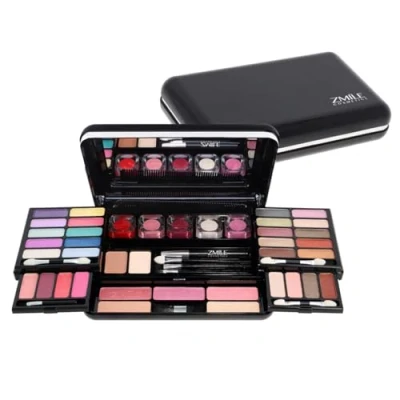 Image of ZMILE Cosmetics Classic Beauty Box Vegan with Mirror Small Make Up Set for On the Go, Traveling and as a Gift