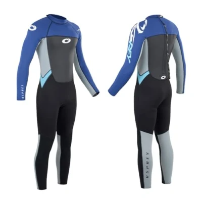 Image of Osprey Men&#039;s Full Length 3 mm Summer Wetsuit, Adult Neoprene Surfing Diving Origin, Blue, S