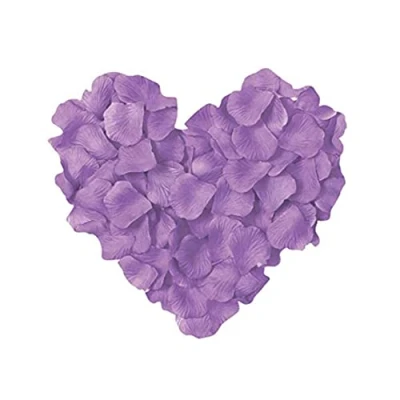 Image of SHATCHI 500pcs Light Purple Silk Rose Petals Mother’s Day Wedding Confetti Anniversary Table Decorations Christening Flowers Scatter