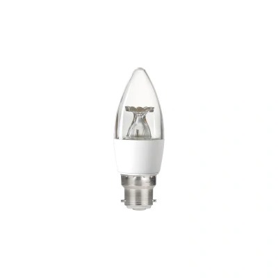 Image of Integral B22 Non Dimmable Clear Candle LED Lamp 4.9W