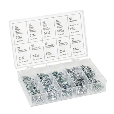 Image of Pressol Schmiergeräte GmbH 16092 Schmiernippelsortiment 70tlg. M6/8/10 Box