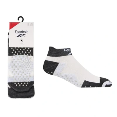 Image of Mens and Women&#039;s 1 Pair Reebok Technical Cotton Ankle Yoga Socks White / Black 8.5 10 UK
