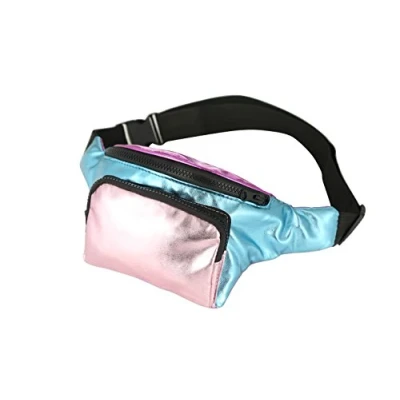 Image of One BFD Fanny Pack Waist Bumbag Bum Bag Running Belt for Ladies Men Kids Festival Causal Holiday Wipe Clean Adjustable Strap (Patchwork Pink)