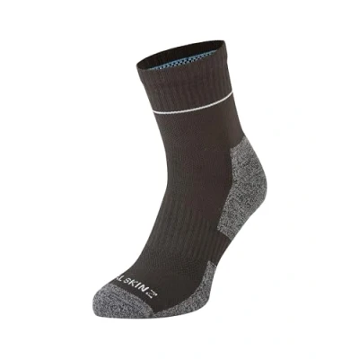 Image of SEALSKINZ Unisex Bircham Morston Solo QuickDry Ankle Length Socks, Black, L UK