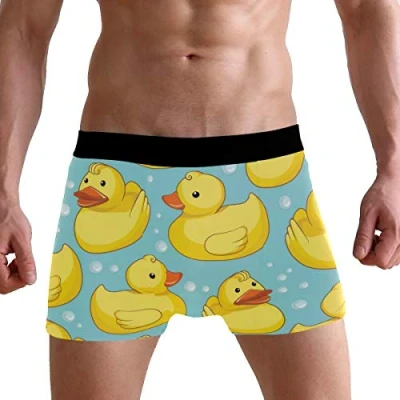 Image of PUXUQU Mens Boxers Shorts Cute Yellow Duck Boxer Briefs Underwear for Men Boy