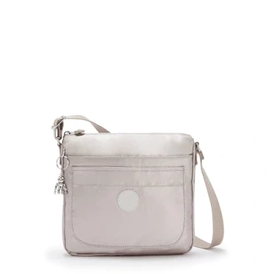 Image of Kipling Women&#039;s Sebastian Crossbody Bag, Metallic Glow, 9&quot; L x 8.5&quot; H 1.75&quot; D
