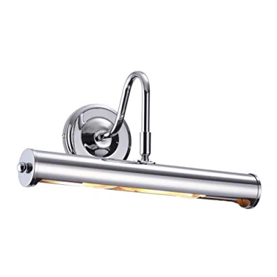 Image of Modern Polished Silver Chrome Swan Neck Adjustable Picture Light LED Compatible (14&#039;)