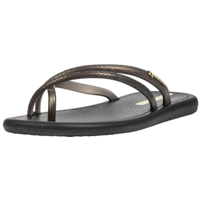 Image of Ipanema Women&#039;s MEU Sol Mais Rast Ad Flip Flop, Black, 6 UK