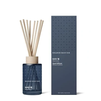 Image of Skandinavisk HAV &#039;Sea&#039; Reed diffuser with 8 reeds, Lasts +3 months, Scent notes: Salt spray and sea kelp, hawthorn beach rose, 100 ml