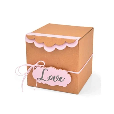 Image of Sizzix ScoreBoards XL Die 664345 Box, Gift w/Scallop Edges by Eileen Hull, Paper, Mulitcolour, One Size