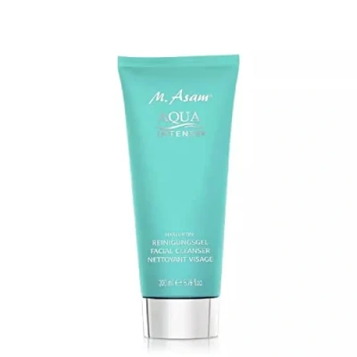 Image of M. Asam Aqua Intense facial Cleanser (200ml) Moisturizing Face Wash with fine peeling beads Cleansing Gel hyaluronic acid for all skin types, including sensitive skin, care