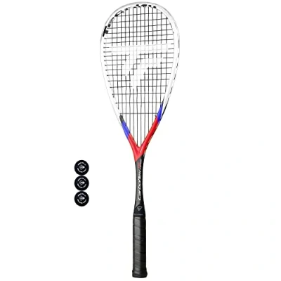 Image of Tecnifibre Carboflex 130 X Speed Squash Racket &amp; 3 Balls