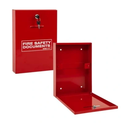 Image of Firechief DHS1 Document Holder with Key Lock, Red