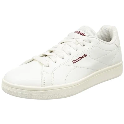 Image of Reebok Unisex Royal Complete Clean 2.0 Sneaker, Chalk/Chalk/Classic Maroon F23, 3 UK