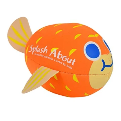 Image of Splash About Baby Neoprene Pufferfish Ball Water Toy, Orange