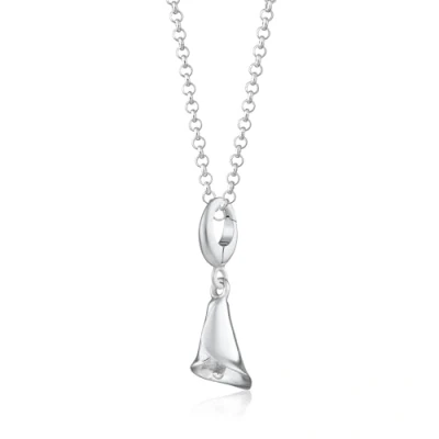 Image of Lily Charmed 925 Sterling Silver Flower Necklace with 18&quot; Chain