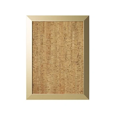 Image of Bi Office, Notice Board Kamashi, Decorative Cork, Gold MDF Frame, 90x60cm