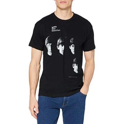 Image of The Beatles Men&#039;s T Shirt, Black, Large